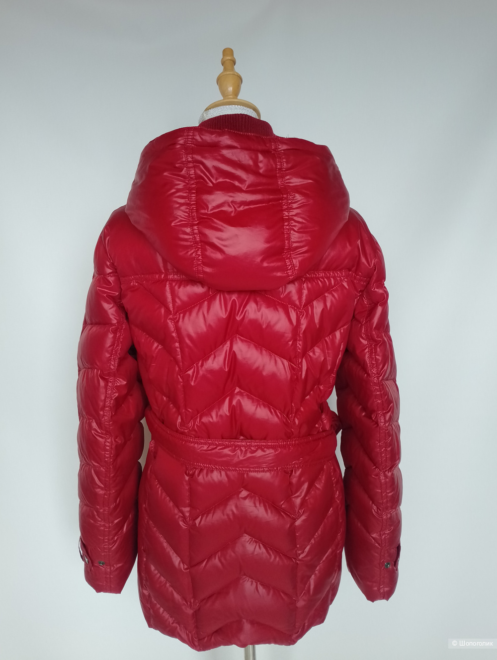 Пуховик lands end с капюшоном, L