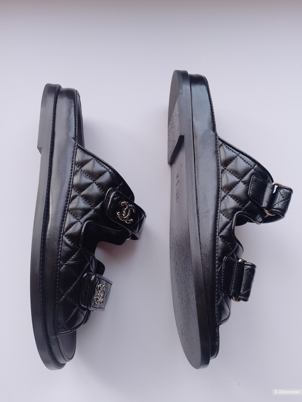 Сандалии chanel cc diamond, 39,5 с