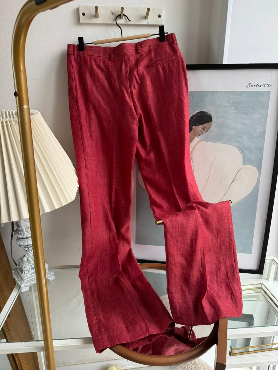 Льняные брюки no name размер М