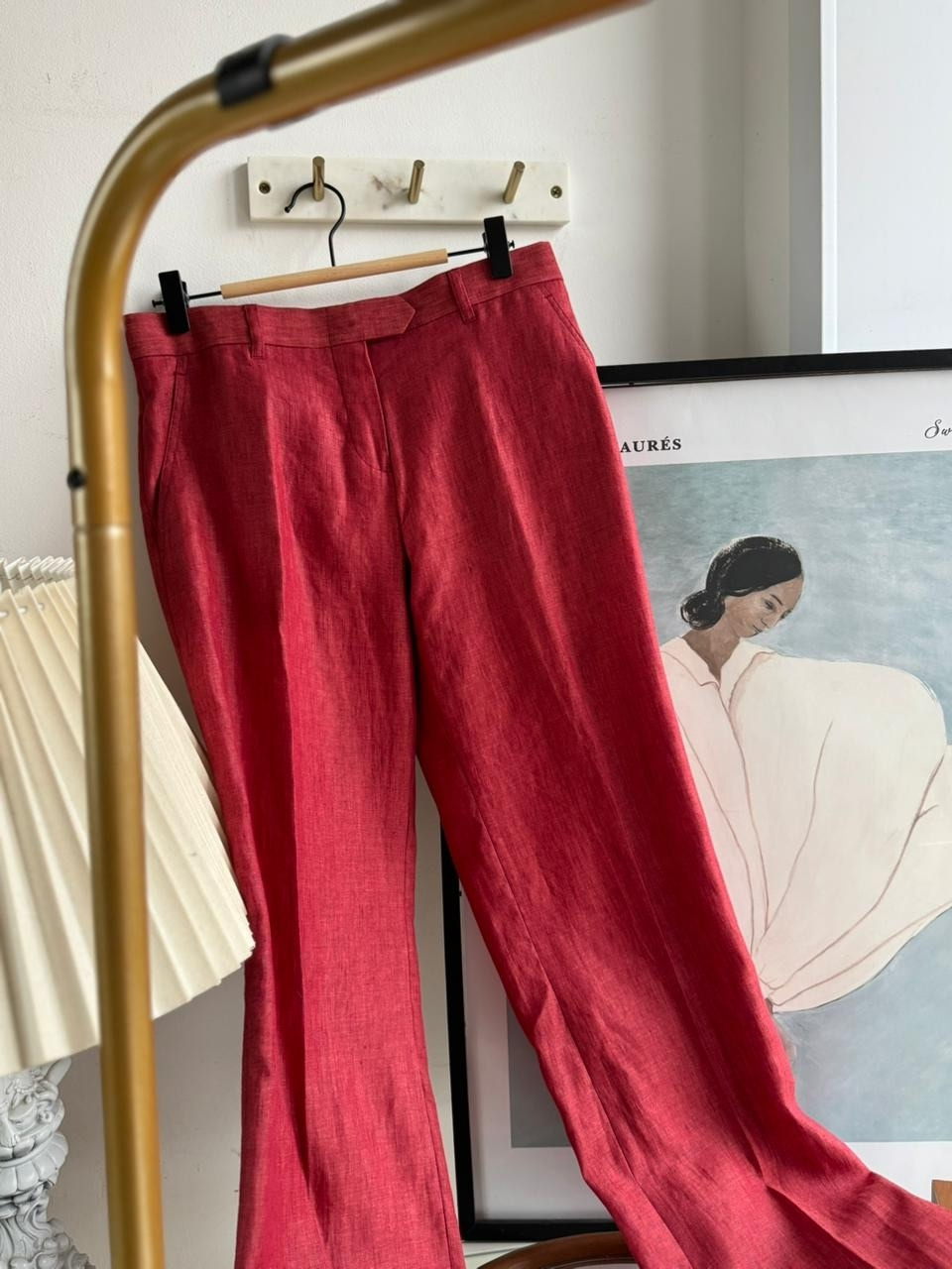 Льняные брюки no name размер М