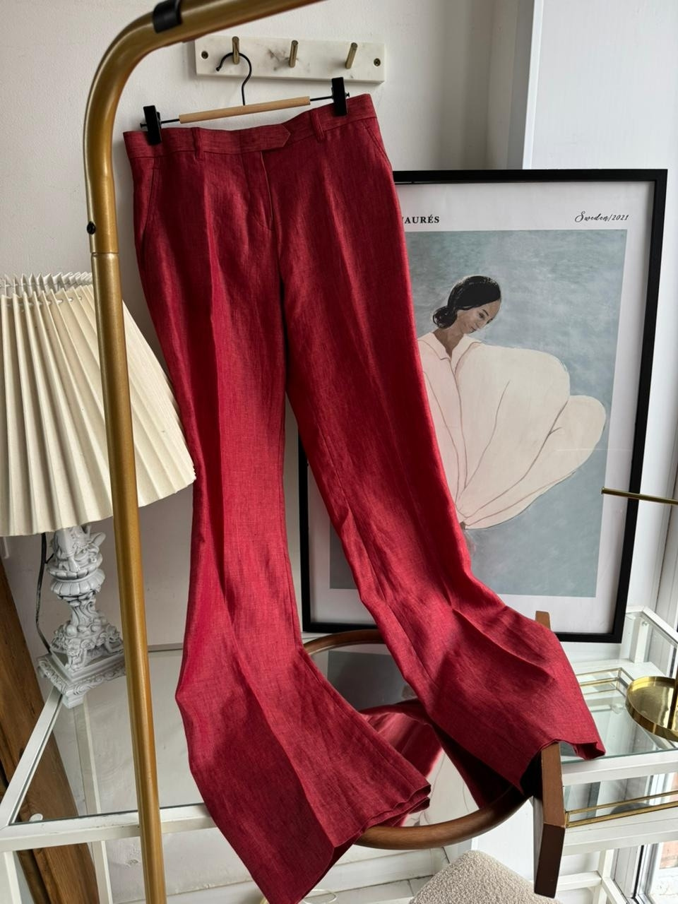 Льняные брюки no name размер М