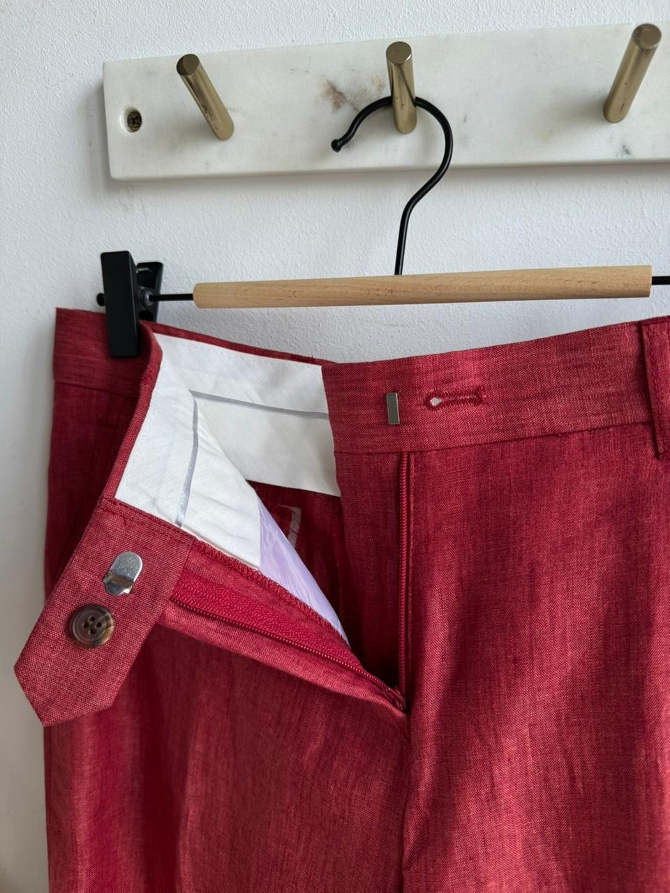 Льняные брюки no name размер М