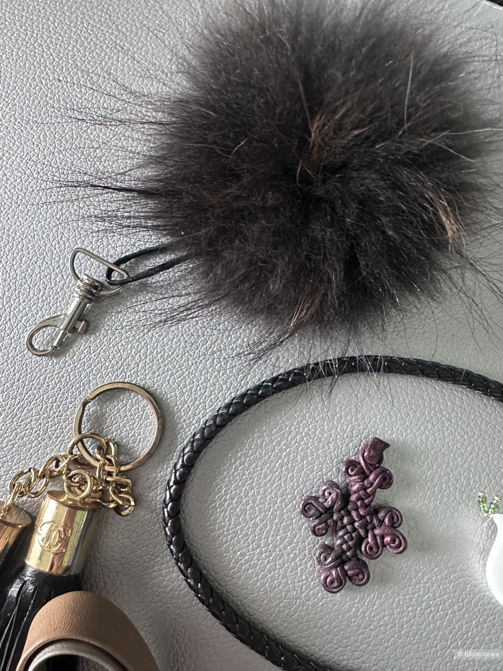 Сет аксессуаров из кожи one size