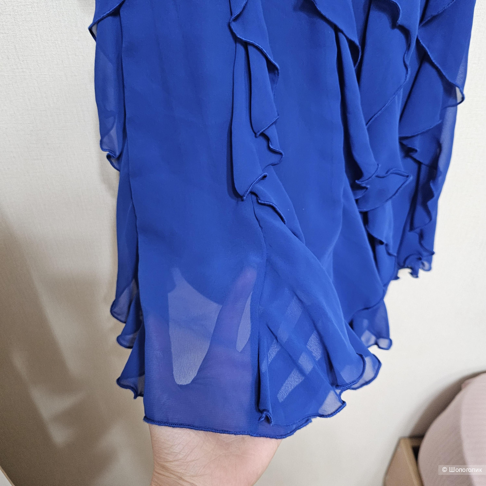 Платье Joseph Ribkoff 44 синее с оборками