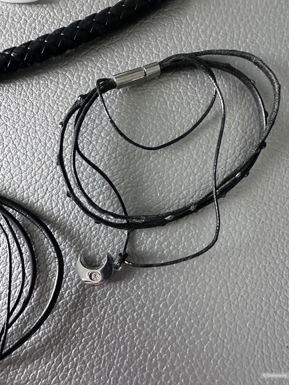 Сет аксессуаров из кожи one size