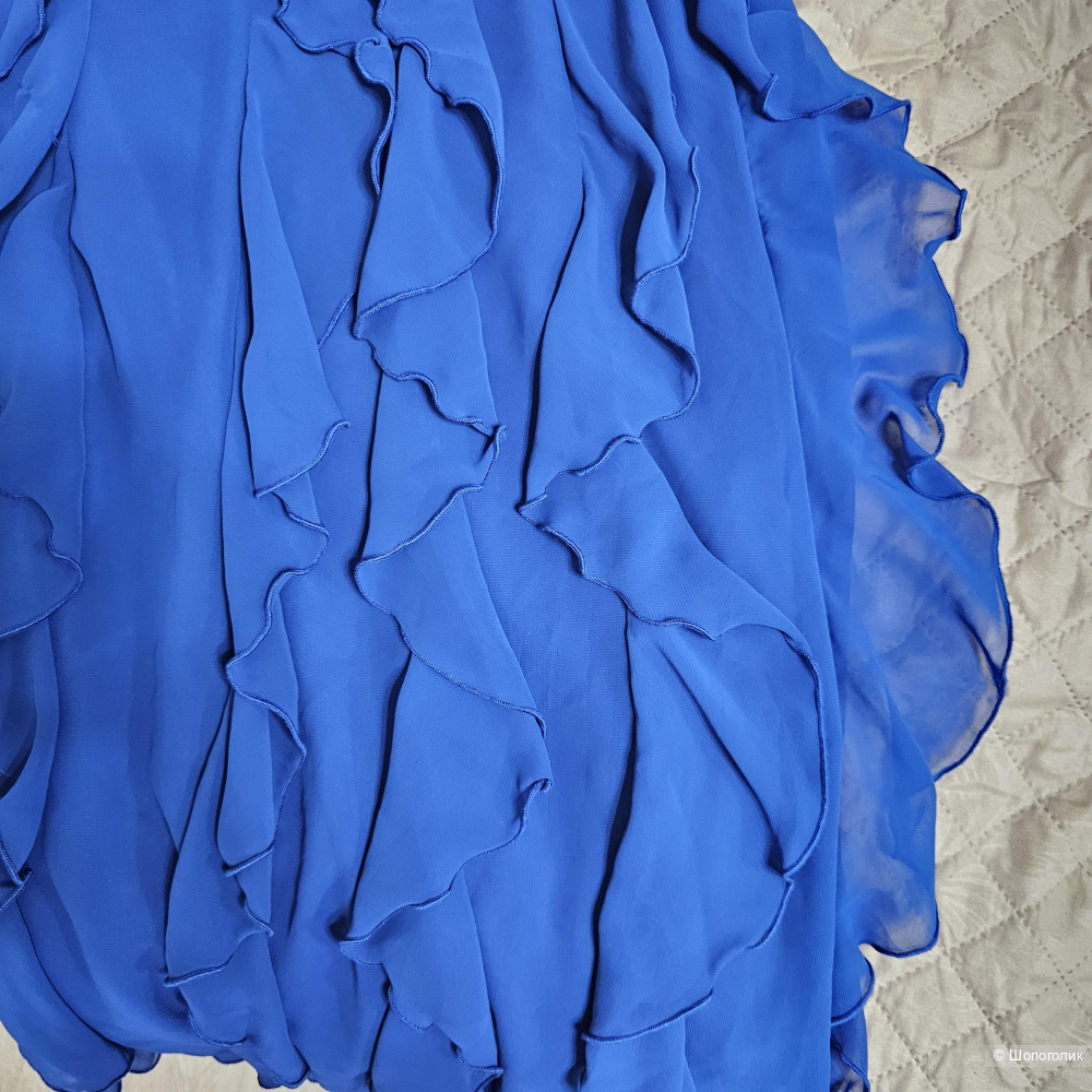 Платье Joseph Ribkoff 44 синее с оборками