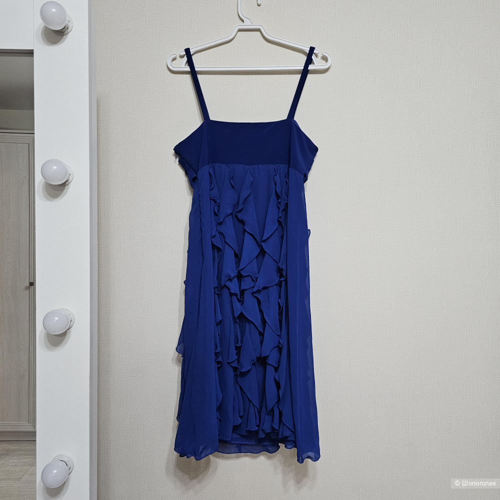 Платье Joseph Ribkoff 44 синее с оборками