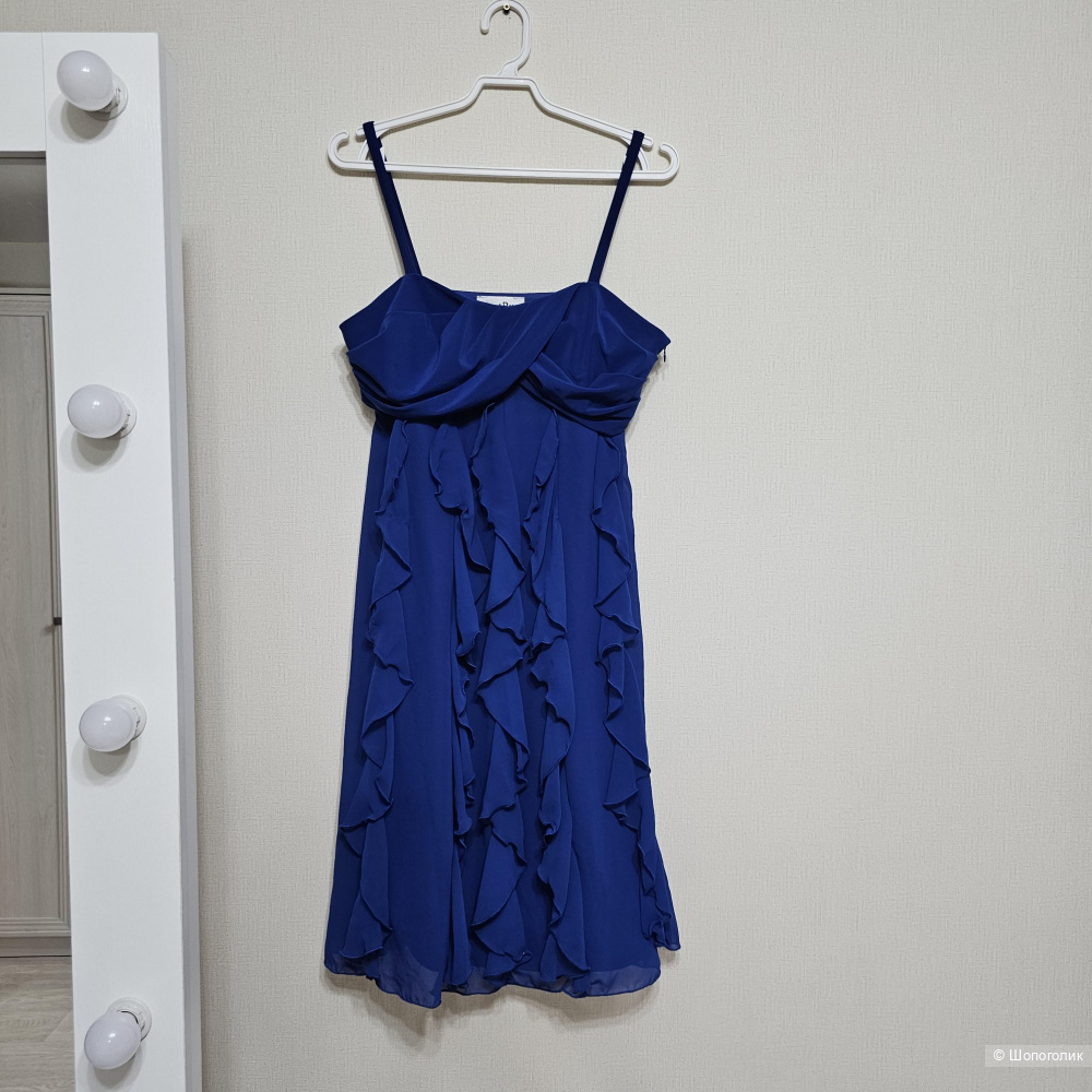Платье Joseph Ribkoff 44 синее с оборками
