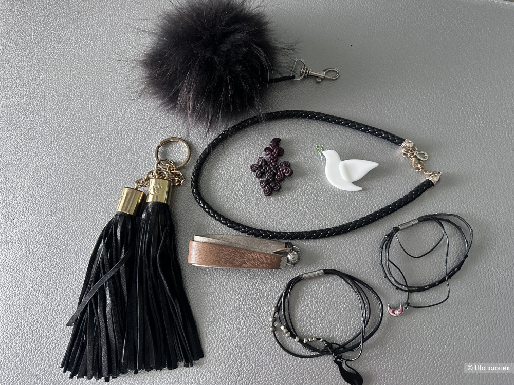 Сет аксессуаров из кожи one size
