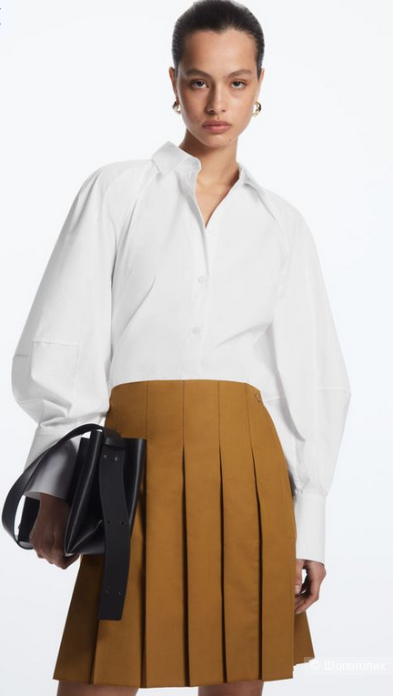 Cos, юбка из смесовой шерсти, 40