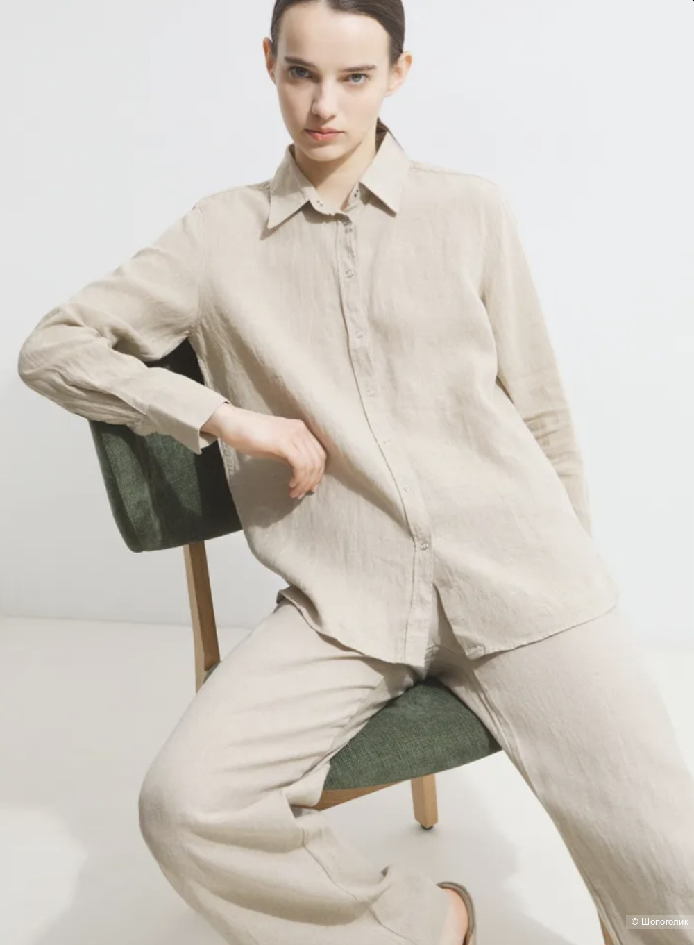 Льняная рубашка Maison David/42-46