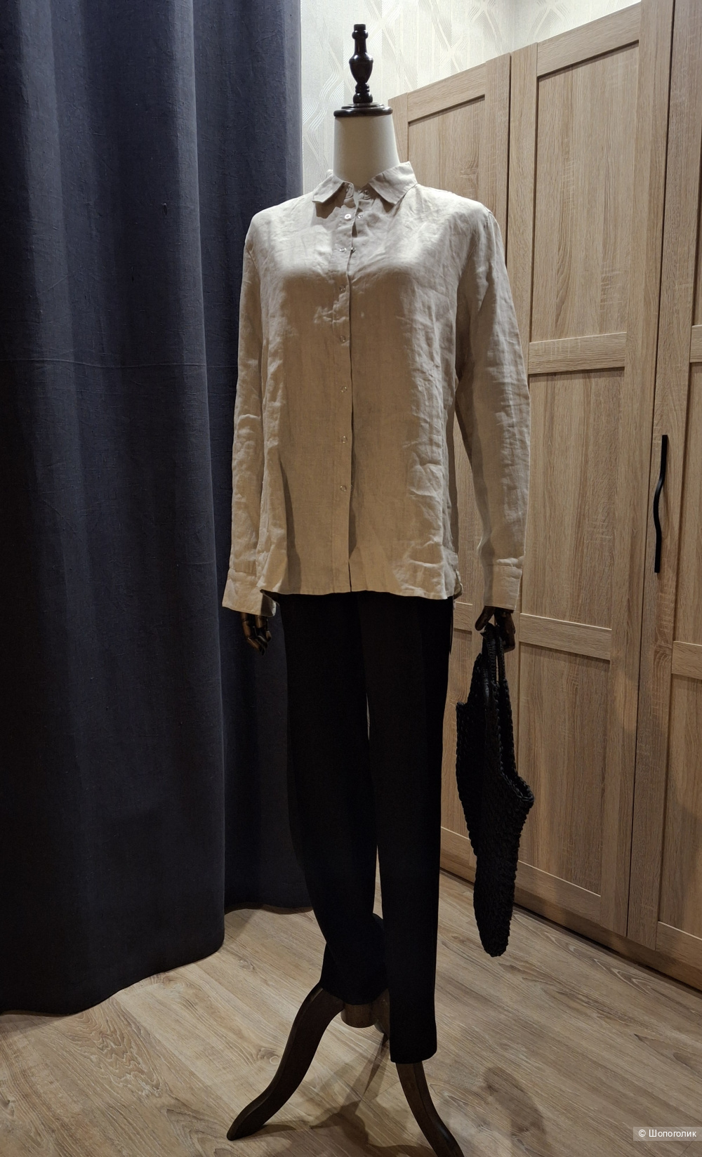 Льняные брюки Marks&Spencer/48