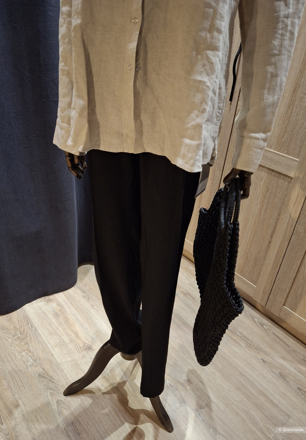 Льняные брюки Marks&Spencer/48