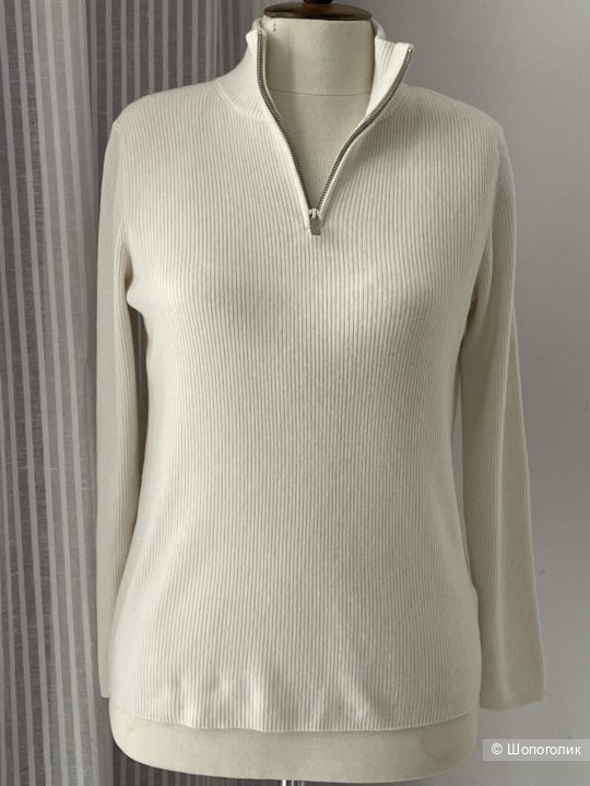 Massimo Dutti. свитер женский с воротником-поло, М