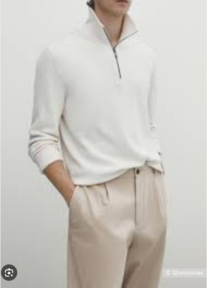 Massimo Dutti. свитер женский с воротником-поло, М