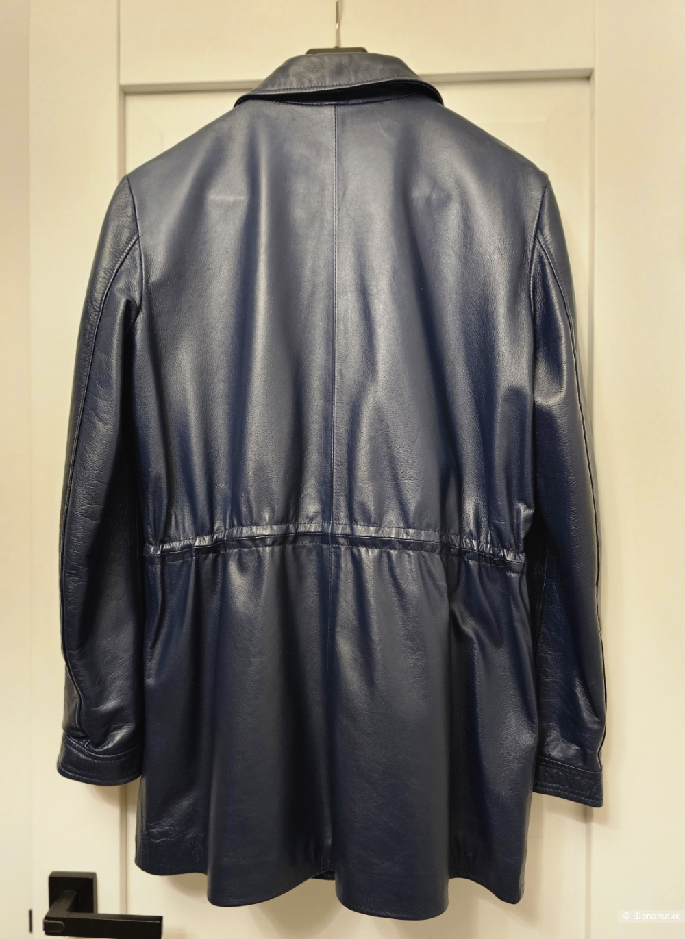 Кожаная куртка-парка бренда 8 р.L