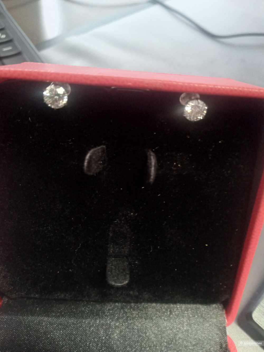 Серьги пуссеты из белого золота 585 проба