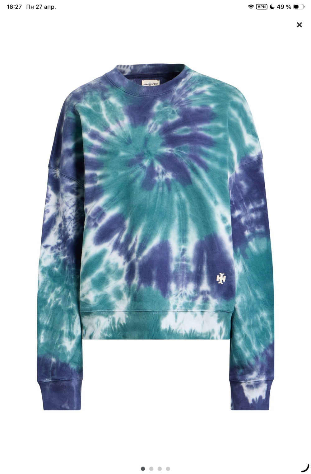 Толстовка tory sport S