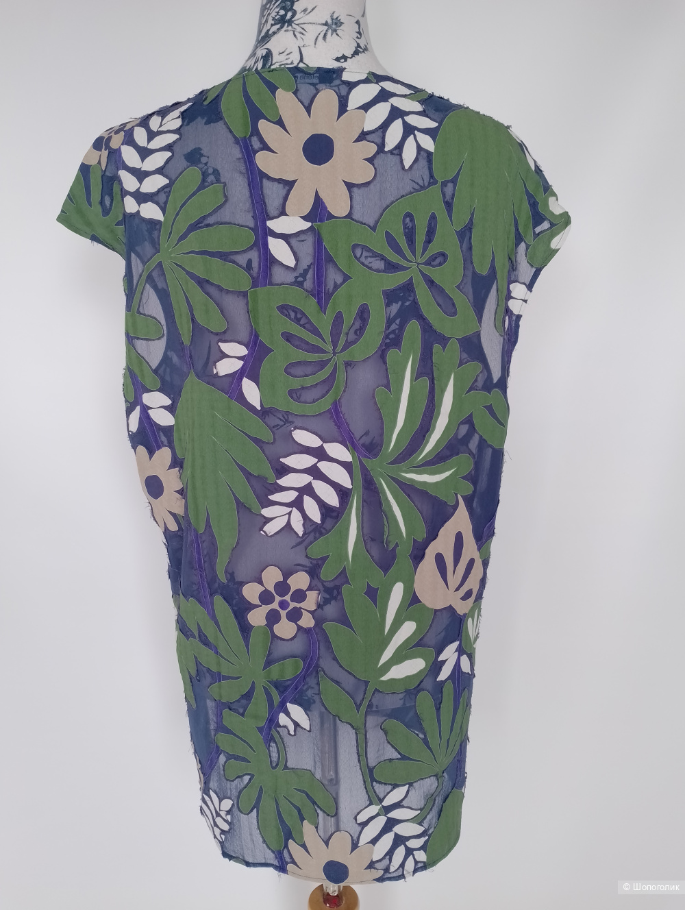 Блуза цветочная Elena miro с апликацией, фр42