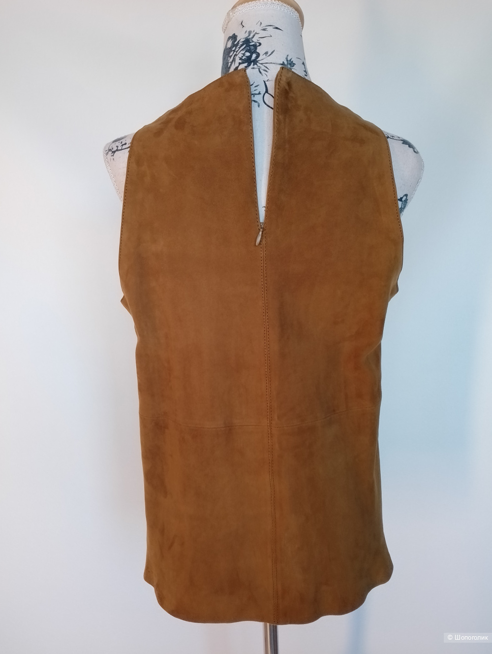 Massimo dutti топ 2шт натуральная замша , М