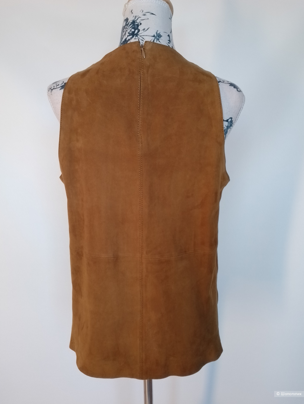 Massimo dutti топ 2шт натуральная замша , М